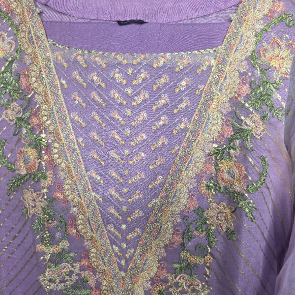 Sapphire Shalwar Kameez (2pcs) Pakistani / Indian Suit Small - Picture 3 of 5